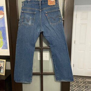 Levi's Men's Bootcut Jeans in Classic Blue Denim